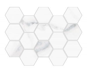 CALACATTA_BLANCO_MALLA_HEXAGONAL