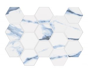 CALACATTA_BLUE_MALLA_HEXAGONAL